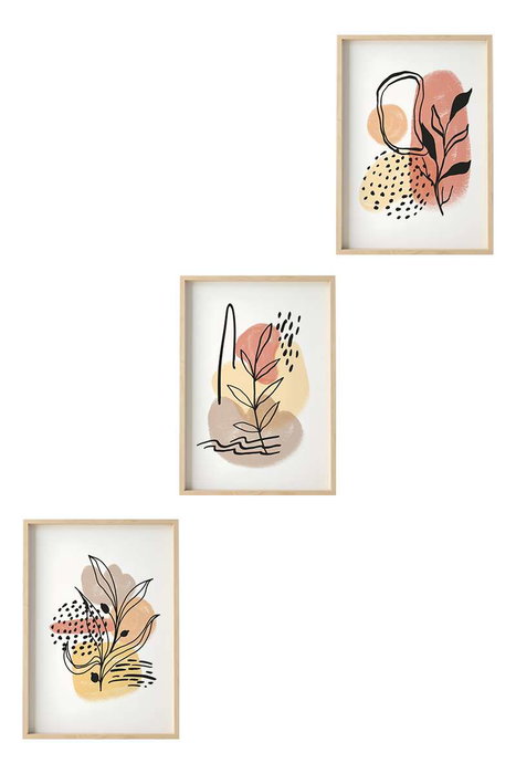 Wallity Huhu226 - Set de 3 Cuadros Decorativos 30 x 40 cm Wallity Huhu226 - Set de 3 Cuadros Decorativos 30 x 40 cm